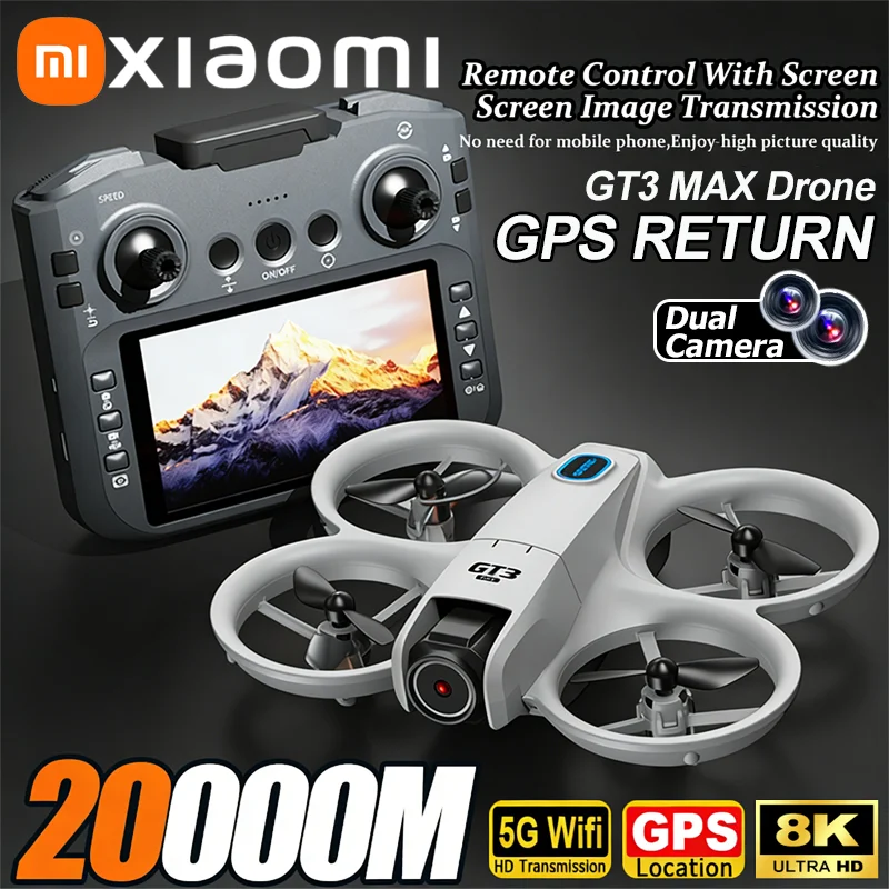 Xiaomi GT3 MAX GPS Drone 8K Ae - مراجعة Drone Gimbal Brushless وسعره