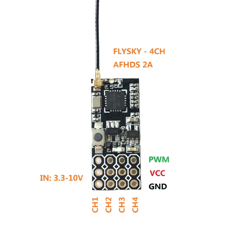 Flysky FS2A Mini Receiver 4CH  - مراجعة Drone Gimbal Controller وسعره