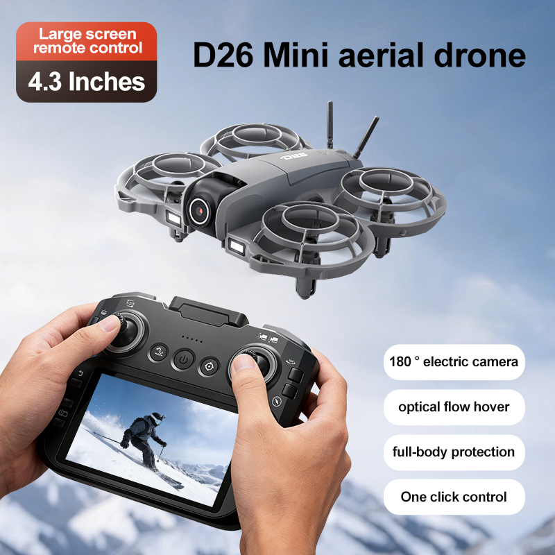 D26 Drone 4K Aerial HD 180° Ca - مراجعة Drone Gimbal Case وسعره