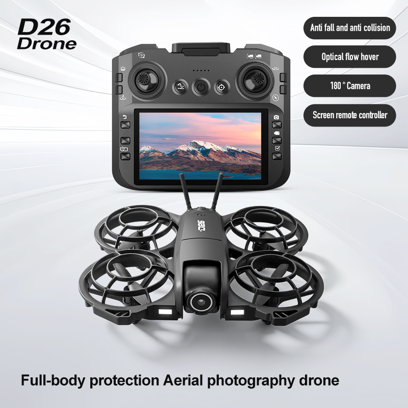 D26 Drone 4K Aerial HD 180° Ca - مراجعة Drone Gimbal Case وسعره