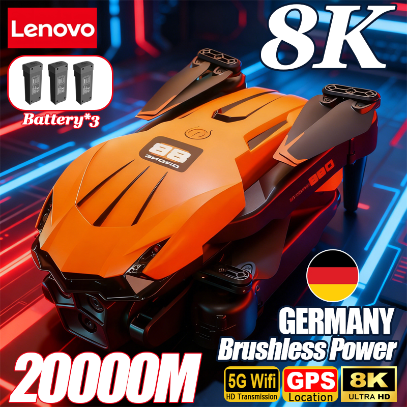 Lenovo D88 Drone 8K Aerial HD  - مراجعة Drone Gimbal 3 Axis وسعره