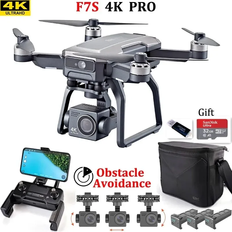 SJRC F7s 4K PRO Drone 4K obsca - مراجعة Drone Gimbal 3 Axis وسعره