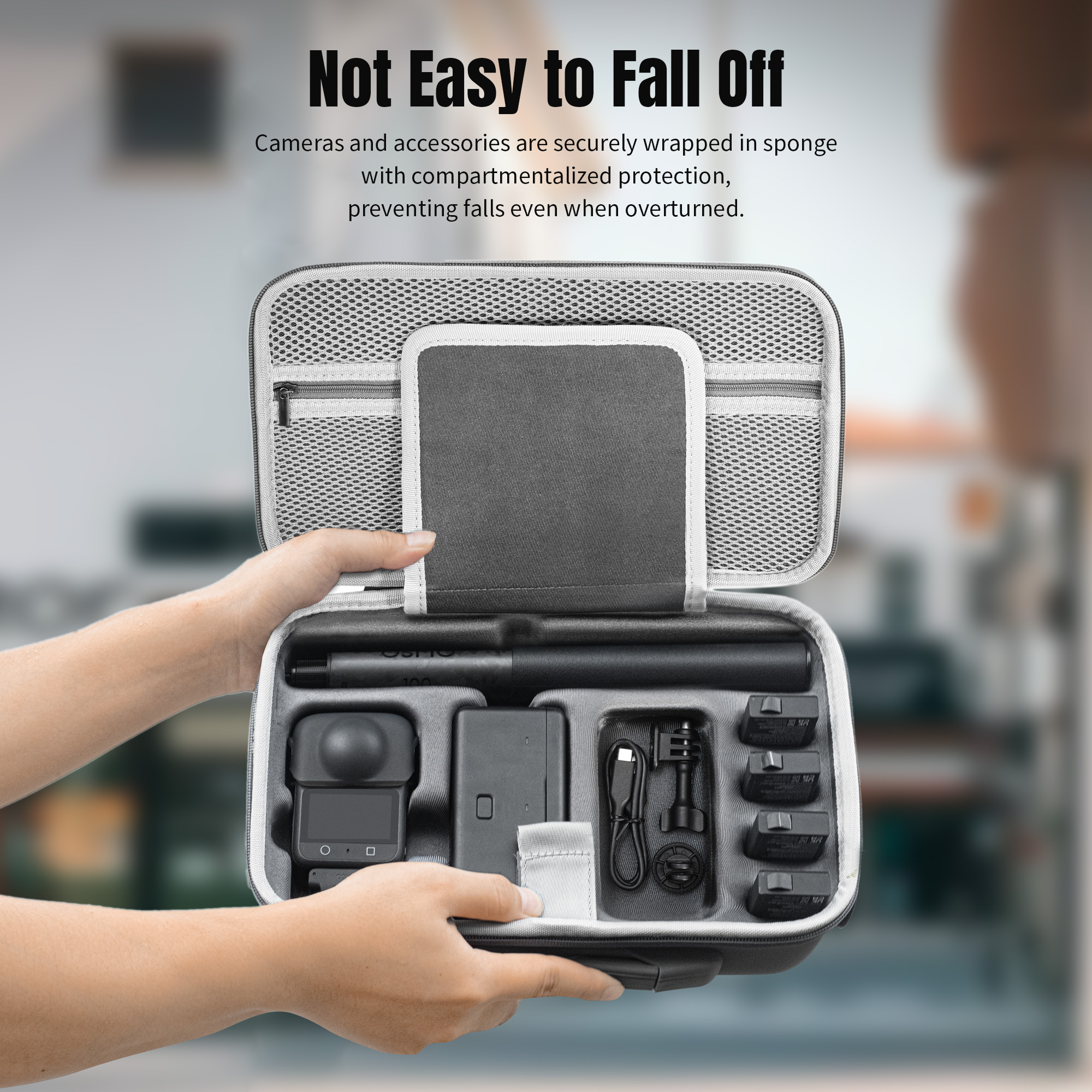 For DJI OSMO 360 Travel Carryi - مراجعة Drone Gimbal Case وسعره