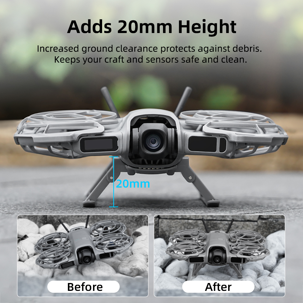 BRDRC Folding Landing Gear for - مراجعة Drone Gimbal Mount وسعره