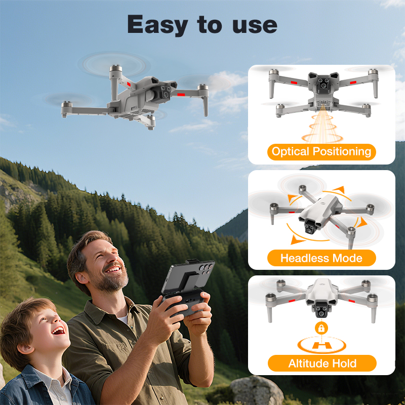 NEW Hot L017 Pro Drone Brushle - مراجعة Drone Gimbal 3 Axis وسعره