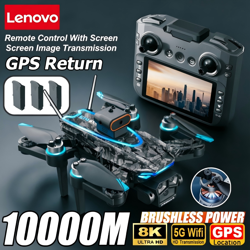 Lenovo D13 GPS Drone 8K Triple - مراجعة Drone Gimbal Mount وسعره